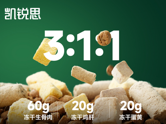 九游体育网站：凯锐思猫粮甄选三拼冻干引领健康养宠新风向标(图2)