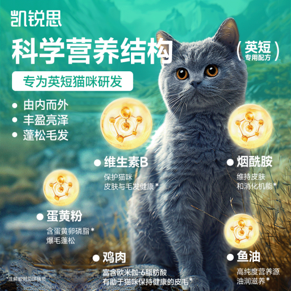 九游体育：凯锐思英短专用猫粮销量登顶！获CIC灼识认证领跑中国宠食品牌(图3)